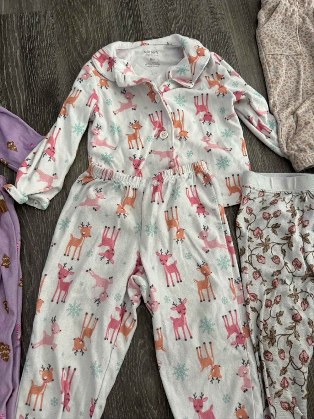 Baby girls 18 month pajama lot